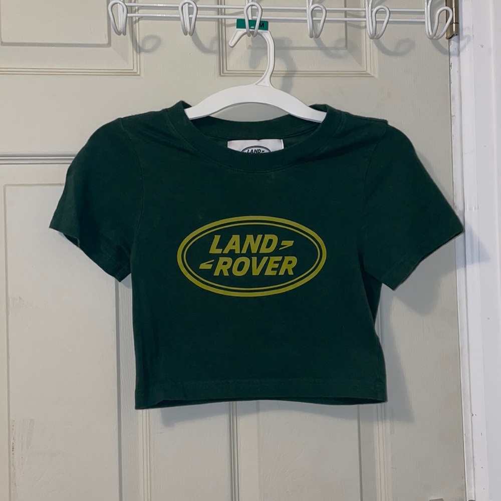 Pacsun Land Rover Green Crop Top